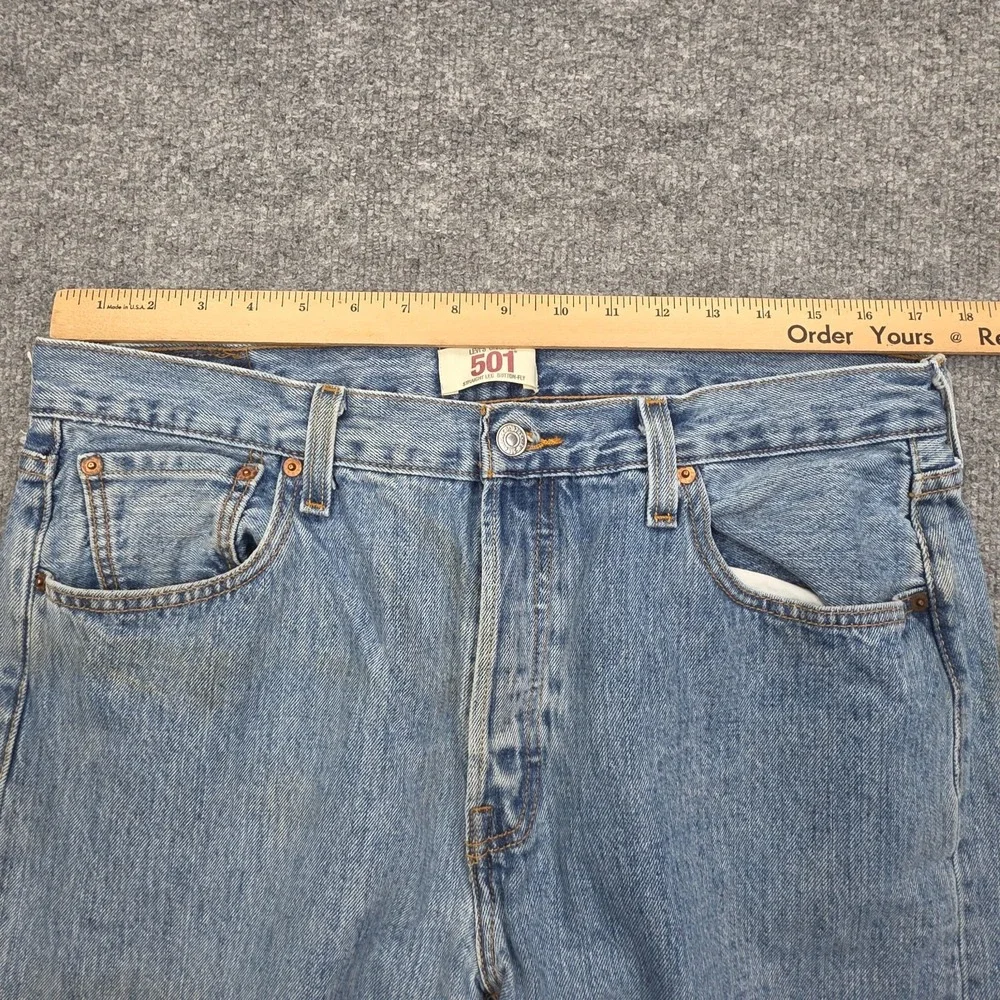 Vintage Levi's 501 Jeans Men's Fits 36 x 29 (FITS 34x27) Blue Faded Y2K